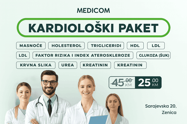 Kardiološki paket sa sniženom cijenom