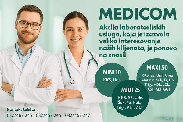 Medicom laboratorijski paketi Mini, Midi i Maxi